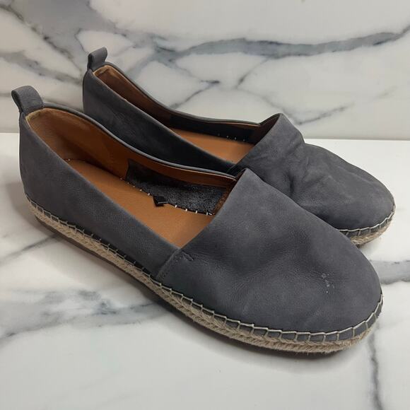 Lucky Brown Women's Blue Suede Beachy Comfort Slip-On Espadrille Loafers Sz 8.5 - Picture 1 of 8